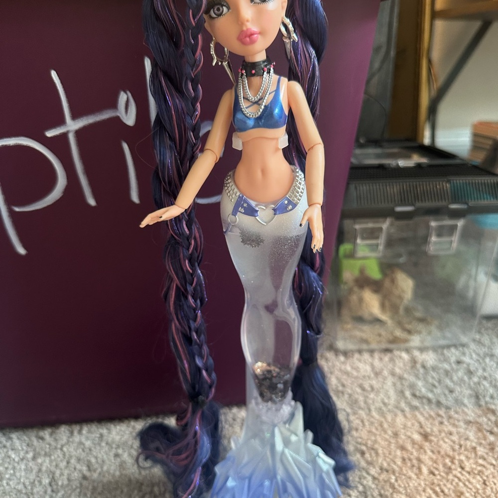 Mermaid Doll with Blue and Purple Hair